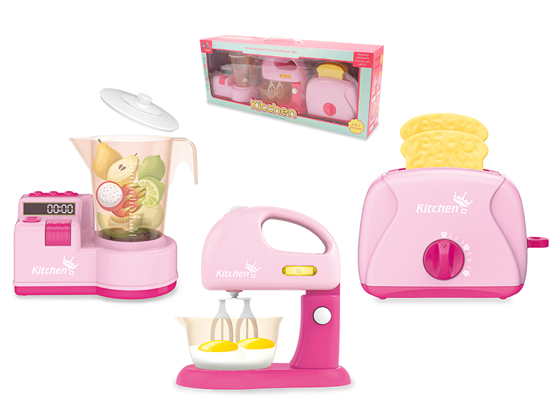 Juice machine + Bread Maker + Kitchen Mixer(Pink)