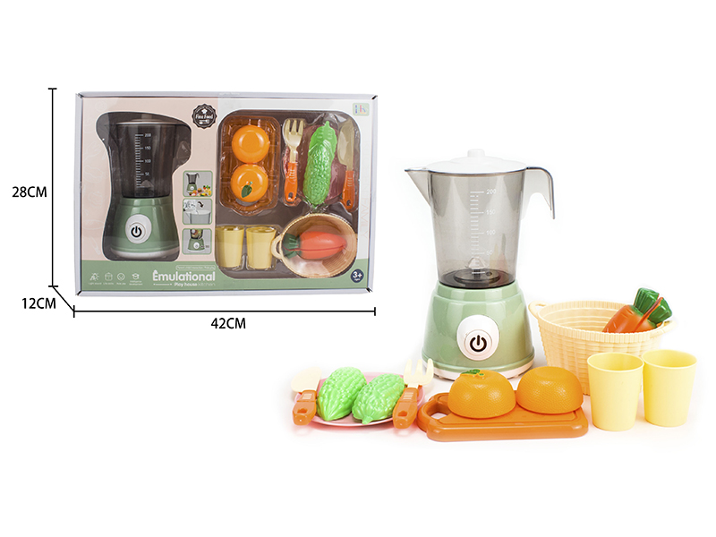 Small Juice machine Set(Green)( Light + Sound)