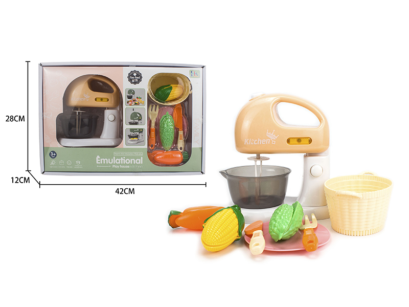 Kitchen Mixer Set(Yellow)( Light + Sound)