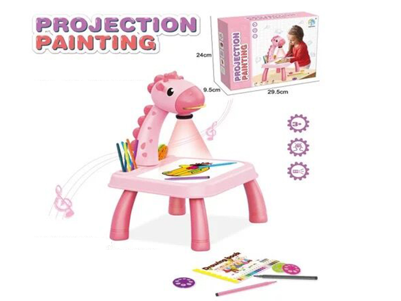 Giraffe Projection Drawing Board(Pink)