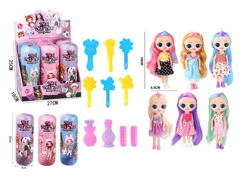 6PCS Nan25Cm Capsule 7-Inch Doll