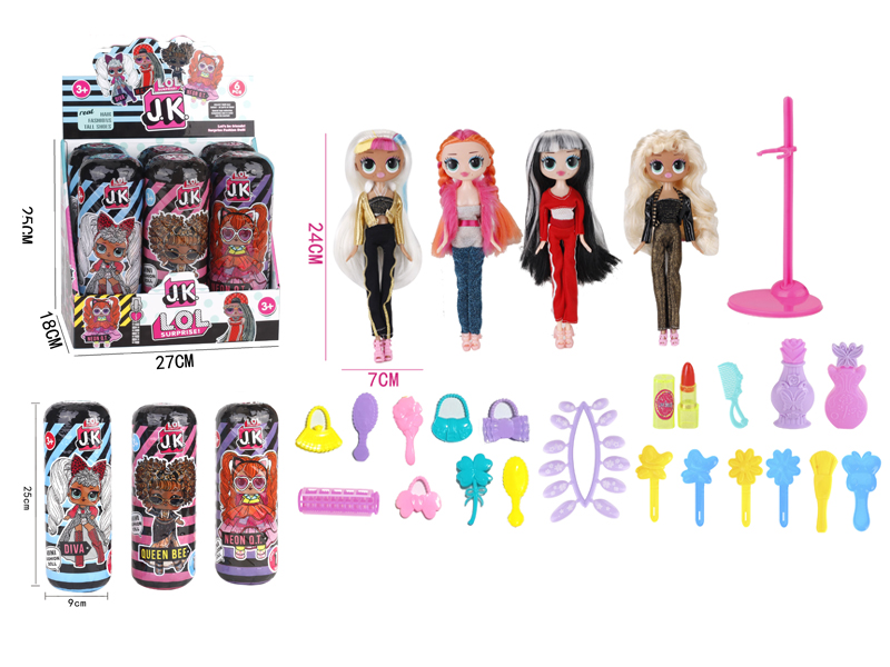 6PCS Jk25 Cm Capsule 9-Inch Doll