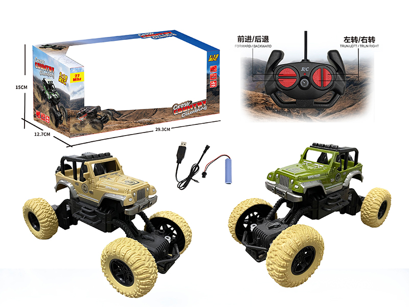 27mhz 1:18 4-Channel Remote Control Jeep Climbing Car