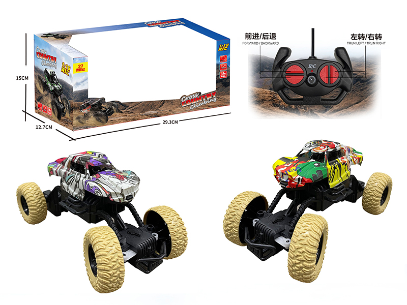 27mhz 1:18 4-Channel Remote Control Graffiti Cross Country Climbing Car
