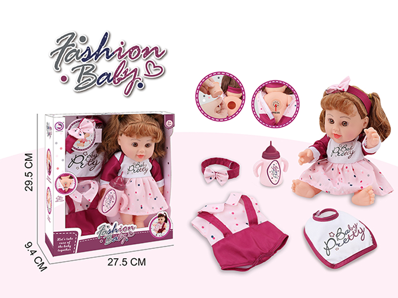 12 Inch Fully Enamelled Female Doll With Ic