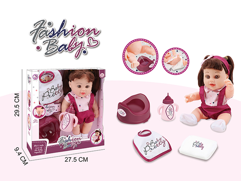 12 Inch Fully Enamelled Female Doll With Ic