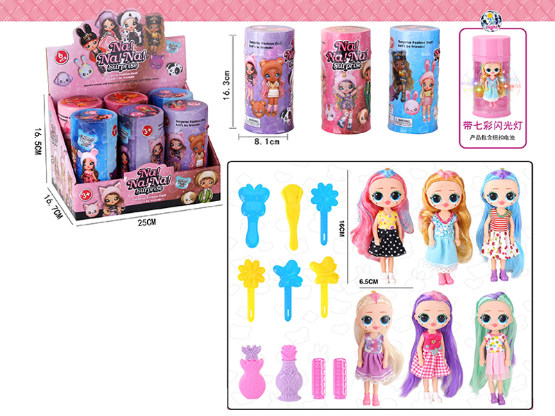 6PCS Nana Colorful Light Agate