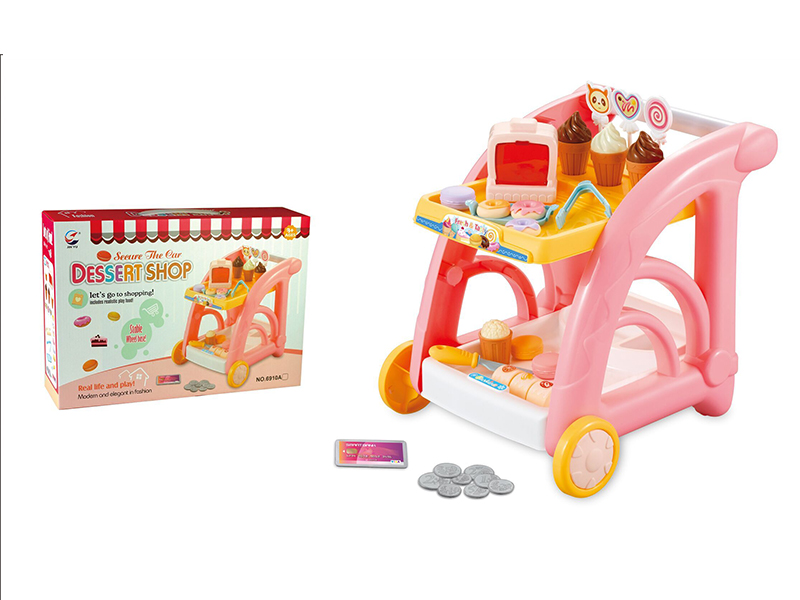Girl Ice Cream Dessert Trolley