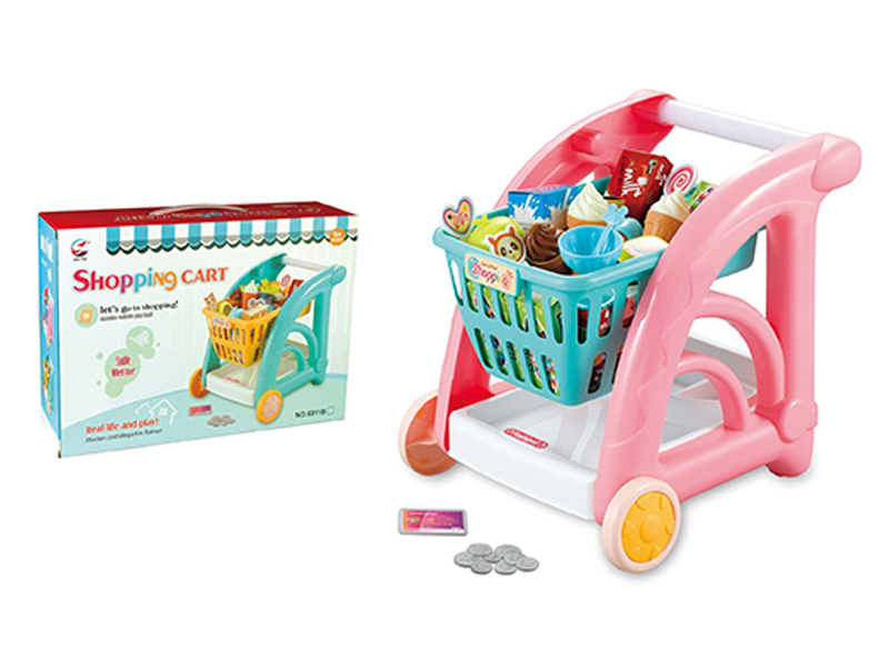 Girl Shopping Cart
