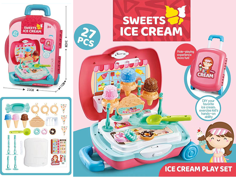 Sweets Ice Cream Trolley Case 27pcs