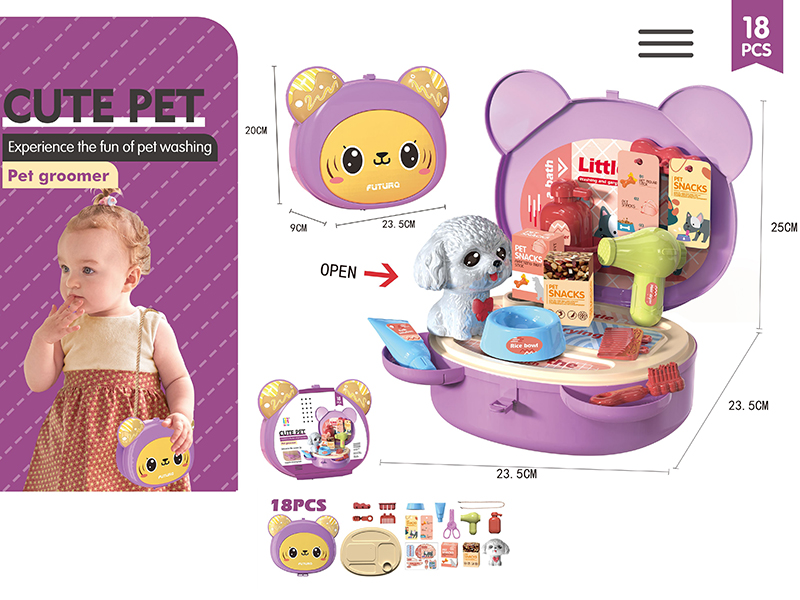 Shoulder Bag Cute Pet Theme 18PCS