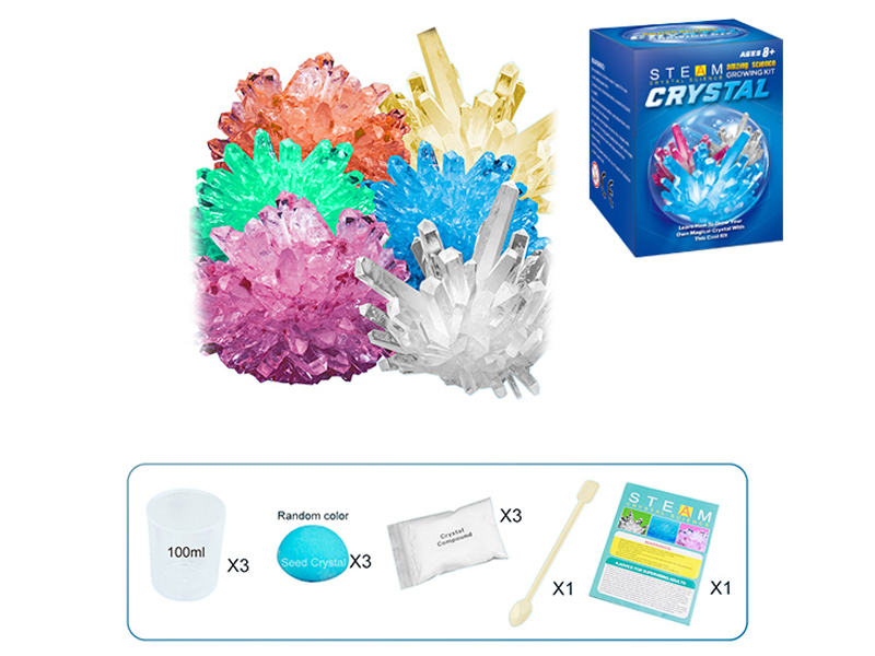 Crystal Planting And Growth Science Experiment (3 Crystals)