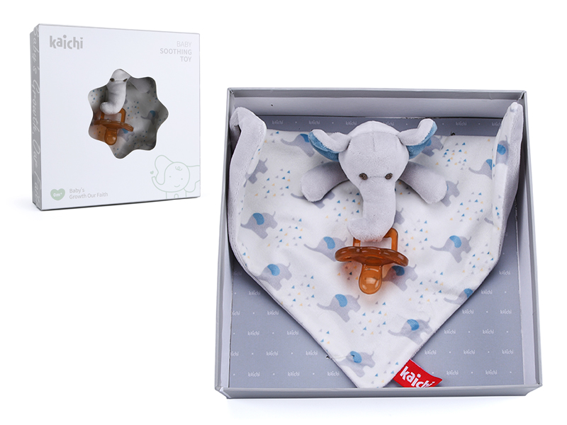 Elephant Soothing Towel (Silicone Pacifier 1)