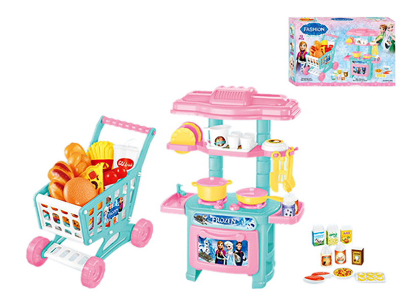Two In One Shopping Cart / Tableware Table