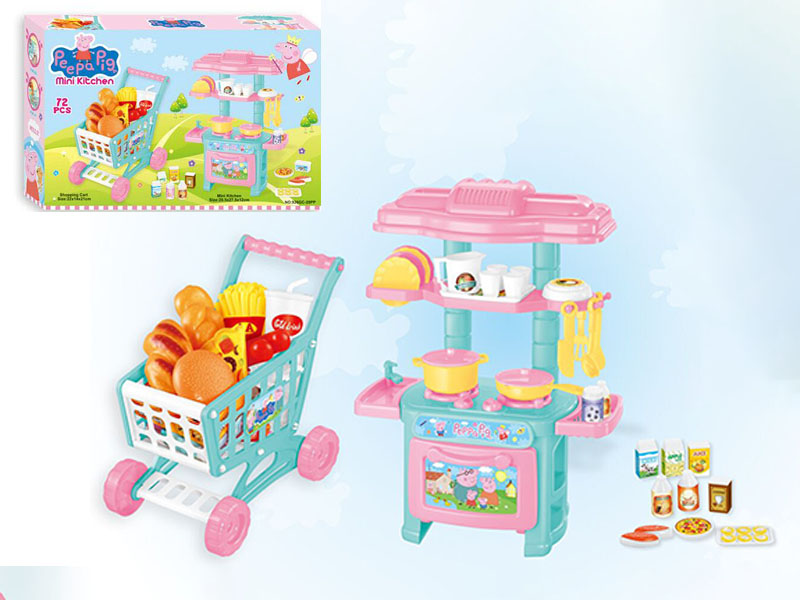 Two In One Shopping Cart / Tableware Table