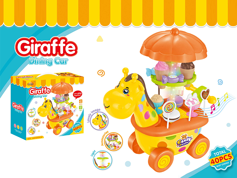 40PCS Animal Car With Light And Music