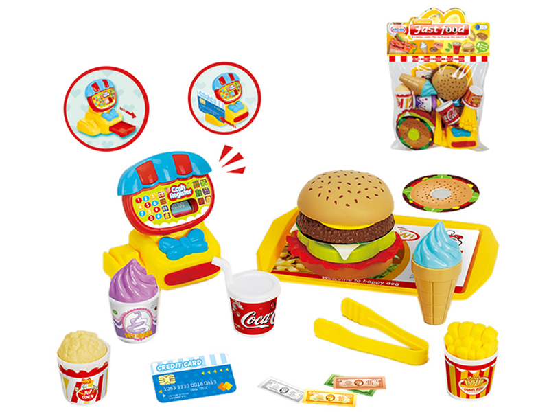 Cash Register Hamburger Set