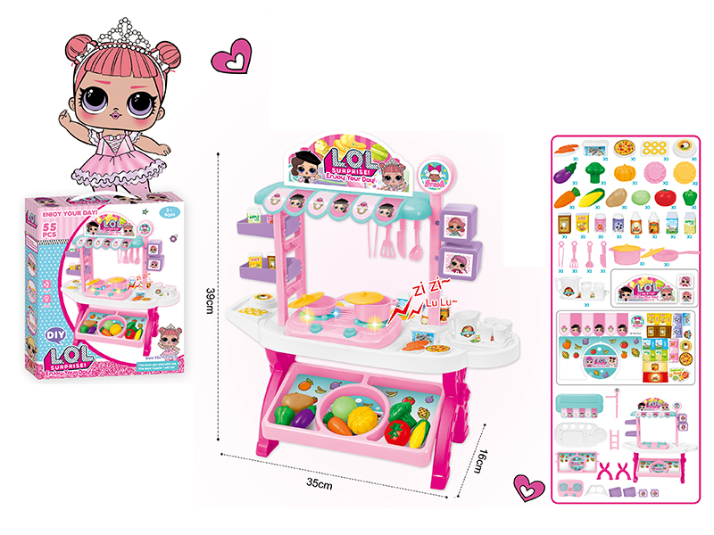 LOL Surprise Doll Dining Table With Light And Music
