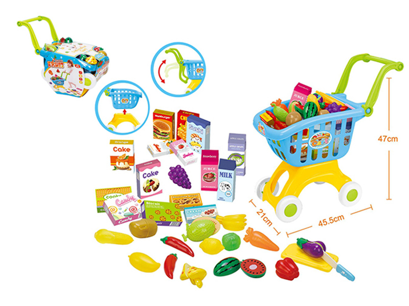 Shopping Cart + Fruits And Vegetables