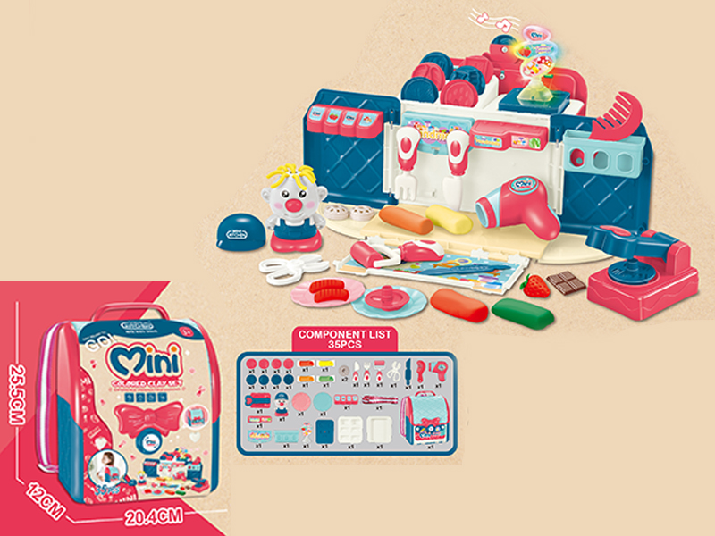 Schoolbag Colored Clay Suit With Light And Music