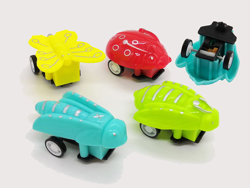 (4)Solid Color Insect Pull Back Car