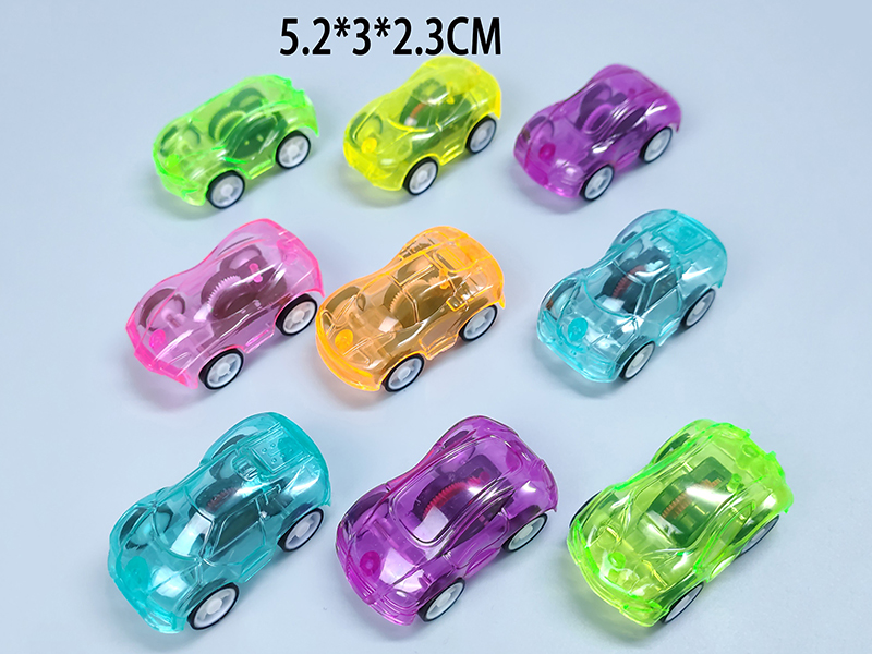 Large Size Transparent Pull Back Car