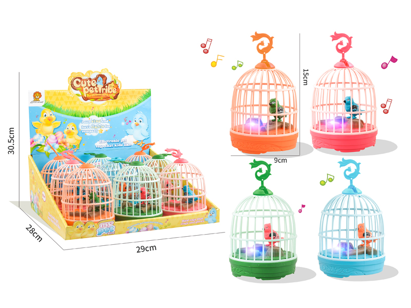 Bird Cage With Light And Music