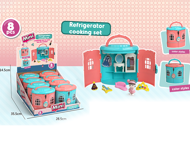 8Pcs Mini House Eraser