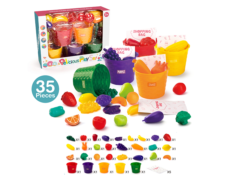 Vegetables And Fruits 35pcs