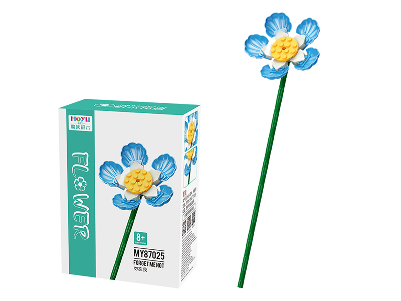 Building Block Flower Series - Blue Forget-Me-Nots