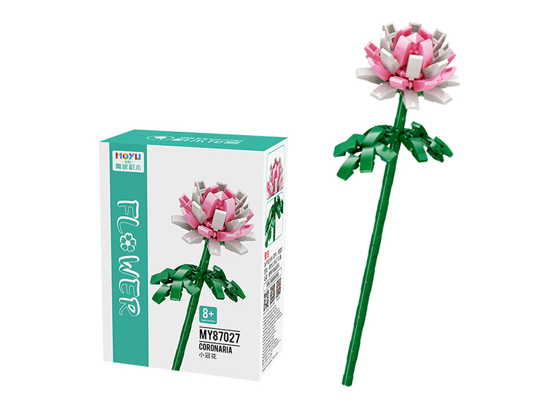 Building Block Flower Series - Pink Coronaria