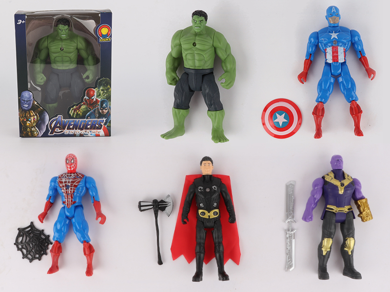 Thor/Captain America/Thanos/Spider-Man/Hulk (With Lights)
