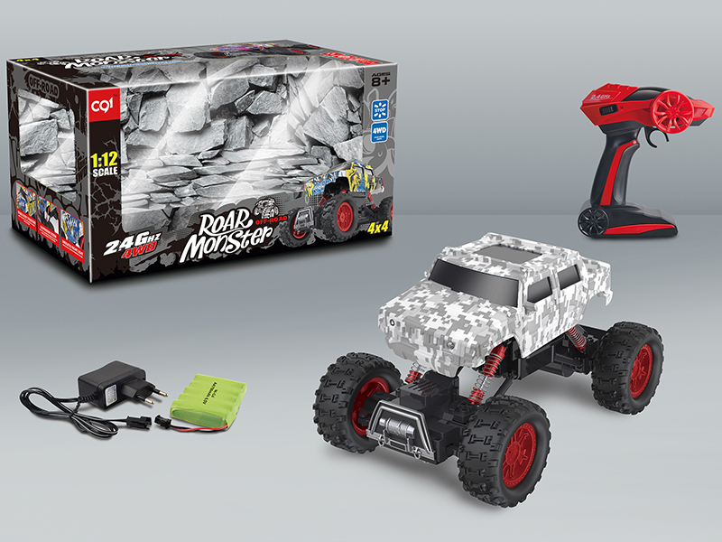 1:12 4WD Water Transfer Printing Hummer Remote Control Climbing Car With Light(2.4G)