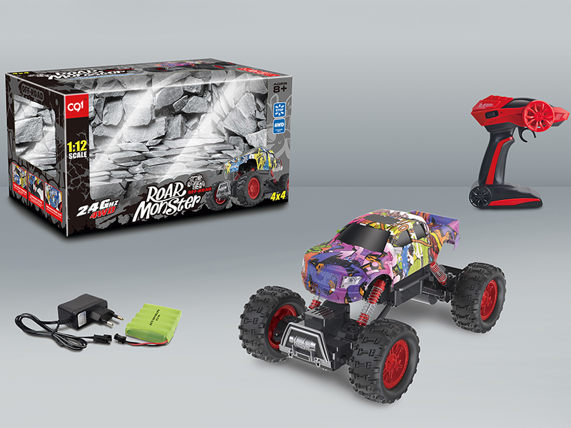 1:12 4WD Water Transfer Printing Pickup Remote Control Climbing Car With Light(2.4G)