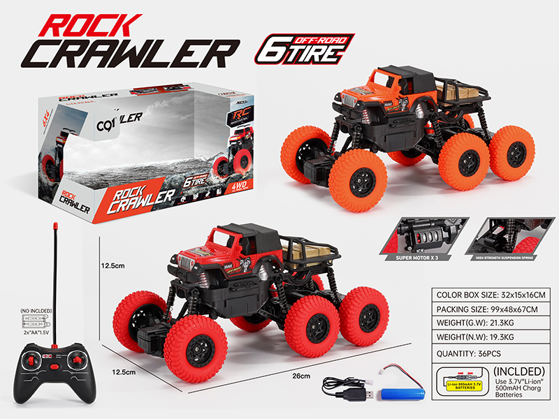 1:16 Remote Control 6 Wheel Drive Rock Crawler