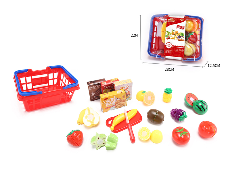 Hand Basket Cutting Fruits Set