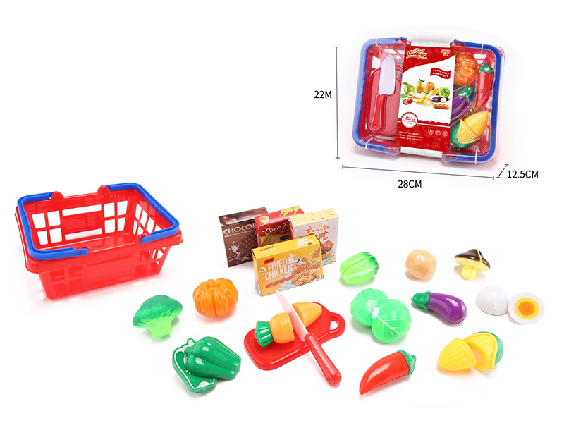Hand Basket Cutting Vegetable Set
