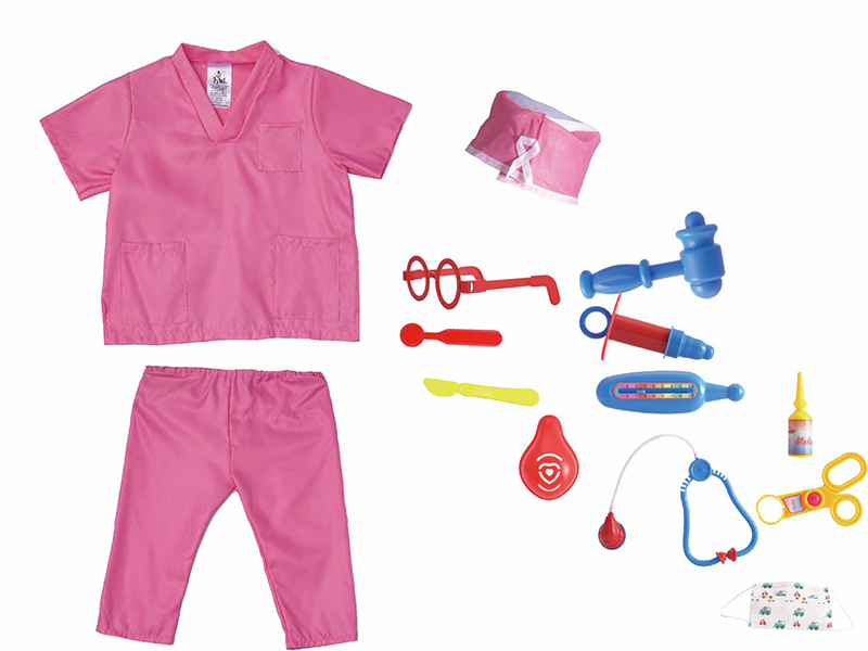 Children's Pink Nurse Uniform Set