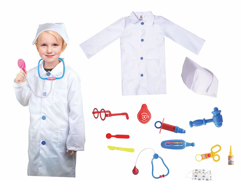 Children's White Nurse Uniform Set