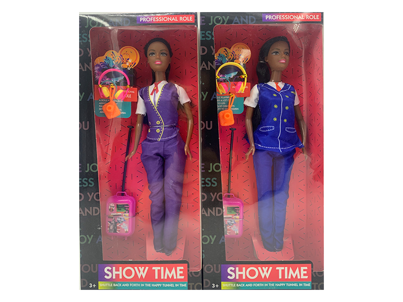 11 Inch Black Doll Stewardess