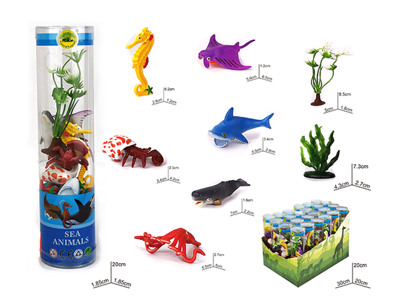 6PCS PVC Marine Animal