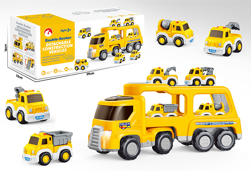 Inertia Double-Decker Engineering Tractor With Sound And Light