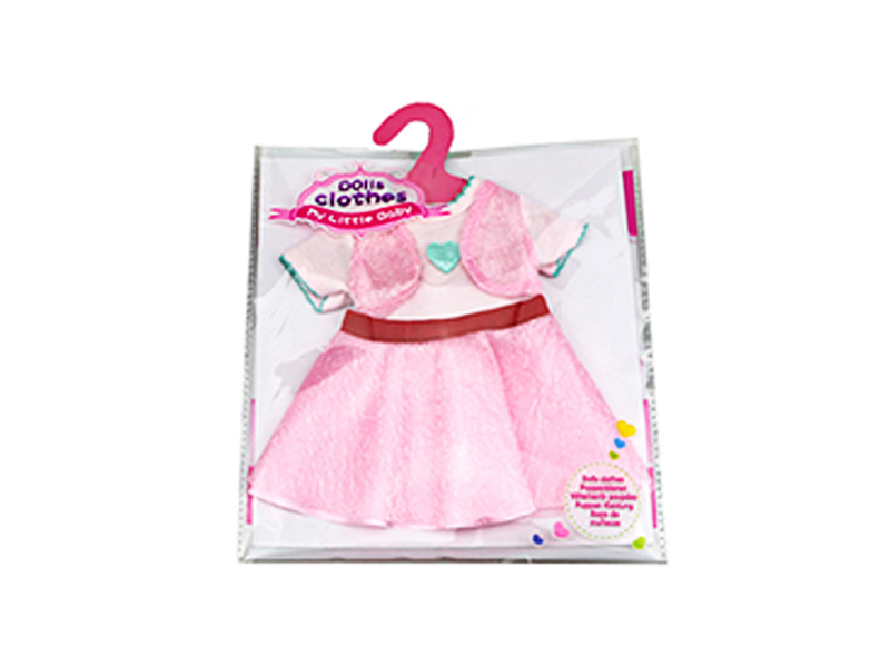 Doll Dress - Pink Fake Vest Skirt