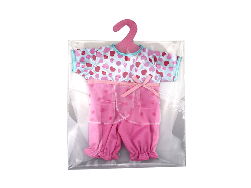 Doll Clothes - Peach Heart Jumpsuit