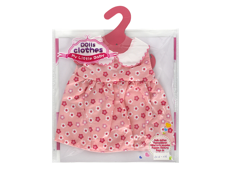 Doll Dress - Safflower Curved Tooth Collar Skirt