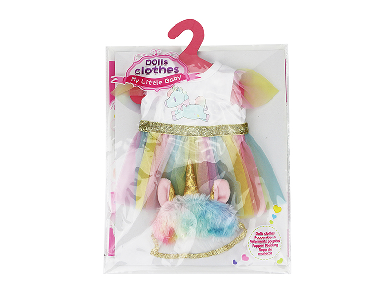 Doll Dress - Colorful Skirt + Eye Patch