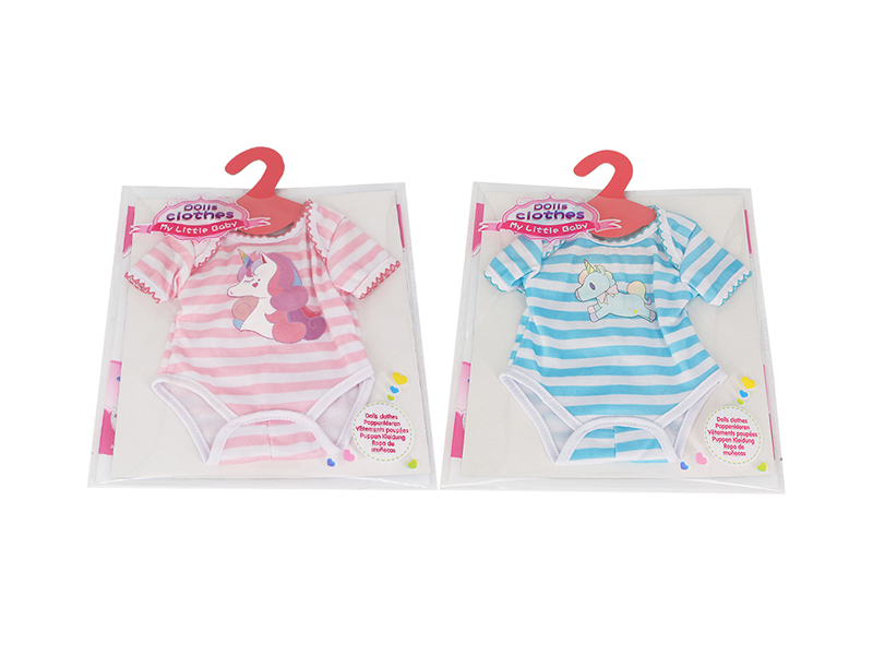 Doll Dress - Striped Pajamas