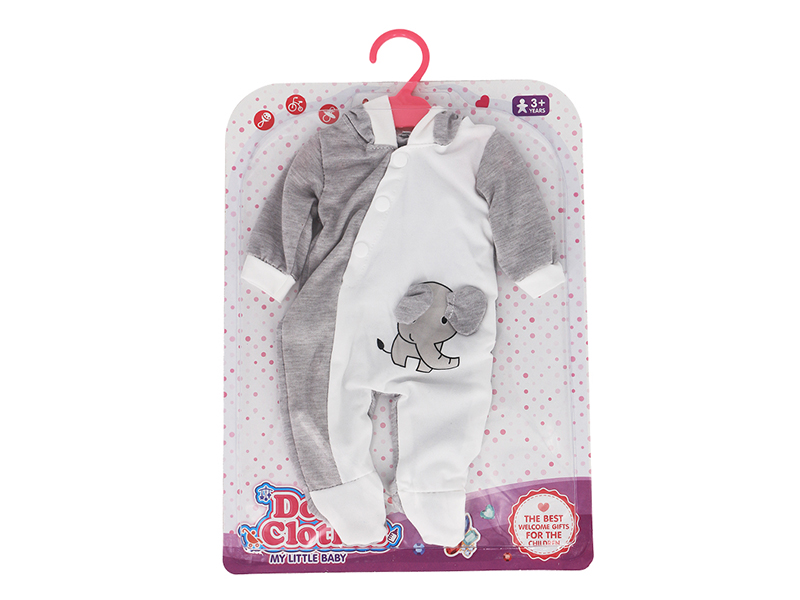 Doll Dress - Left And Right Color Hat Rabbit Bodysuit