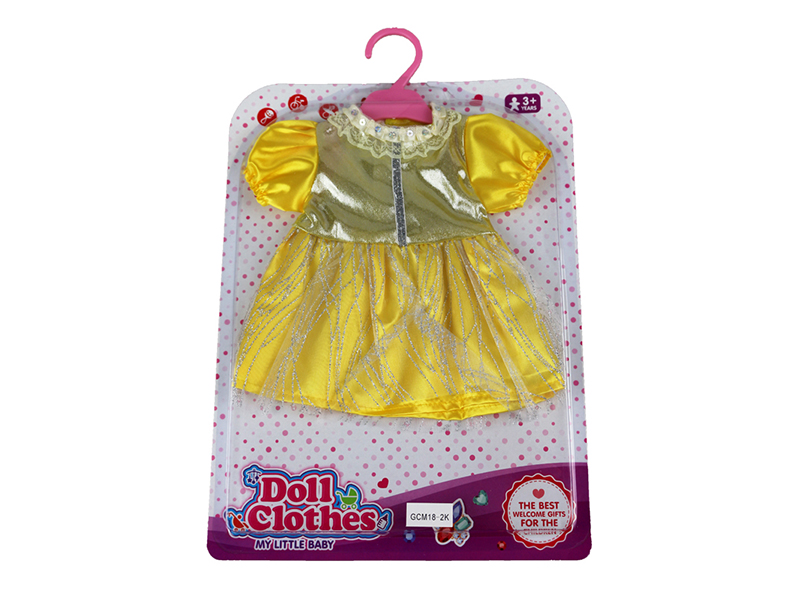 Doll Dress - Yellow Dress