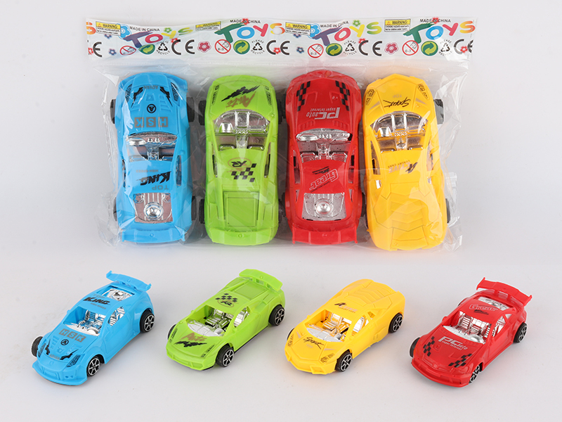 Solid Color Pull Back Race Car
